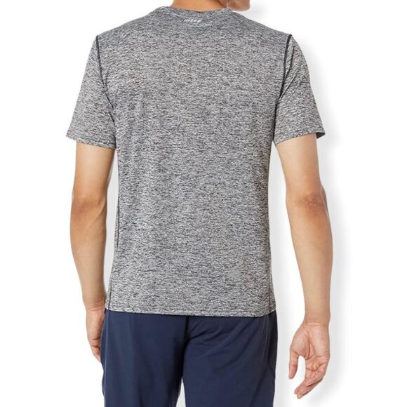Crew Neck Short Sleeve Men's Tee Shirt Gray Size M - Picture 3 of 13